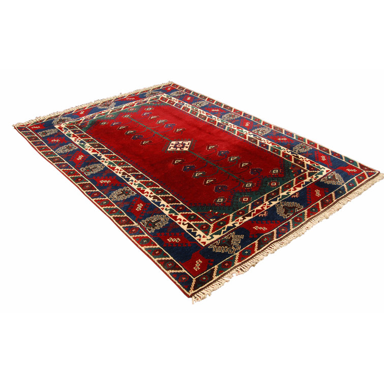 Latitude Vive Asterio 235 X 170 Red/Navy Area Rug Wayfair.co.uk